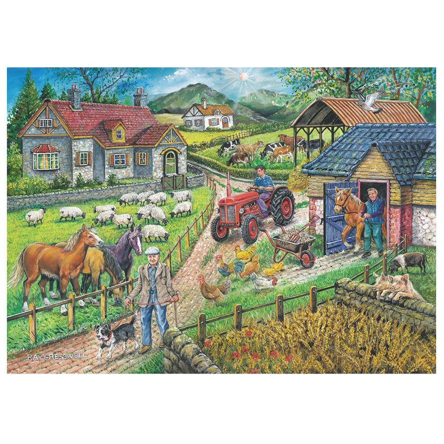 House of Puzzles BIG 250 Piece Puzzle - Barley Mow Farm
