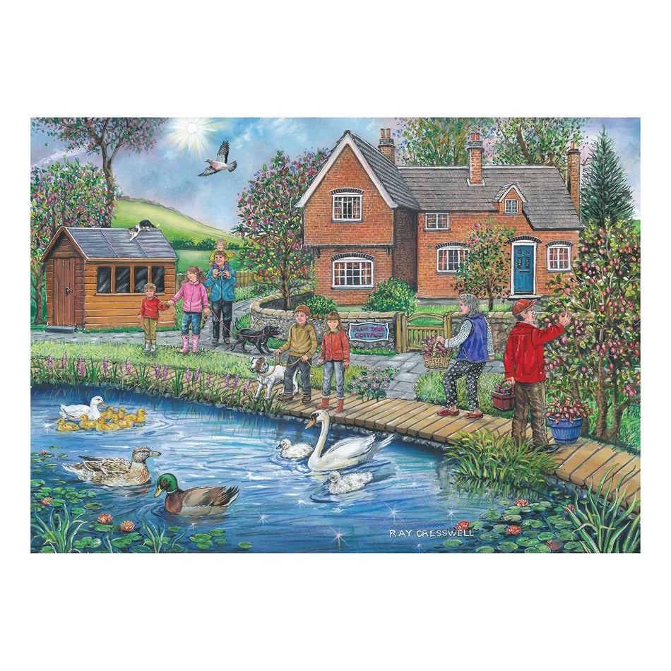 House of Puzzles BIG 250 Piece Puzzle - Plum Cottage