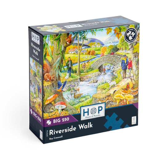 House of Puzzles BIG 250 Piece Puzzle - Riverside Walk