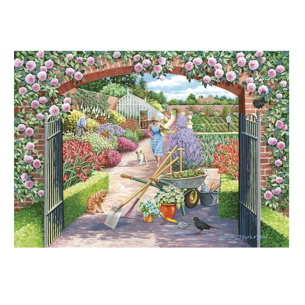 House of Puzzles BIG 250 Piece Puzzle - Walled Garden