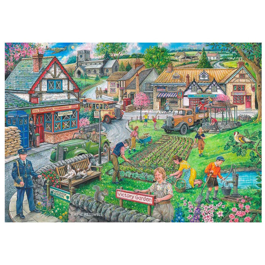 House of Puzzles BIG 250 Piece Puzzle - Wartime Green