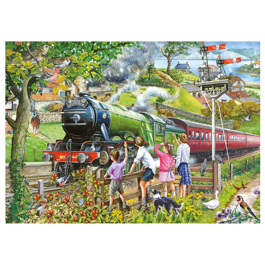 House of Puzzles BIG 500 Piece Puzzle - Full Steam Ahead
