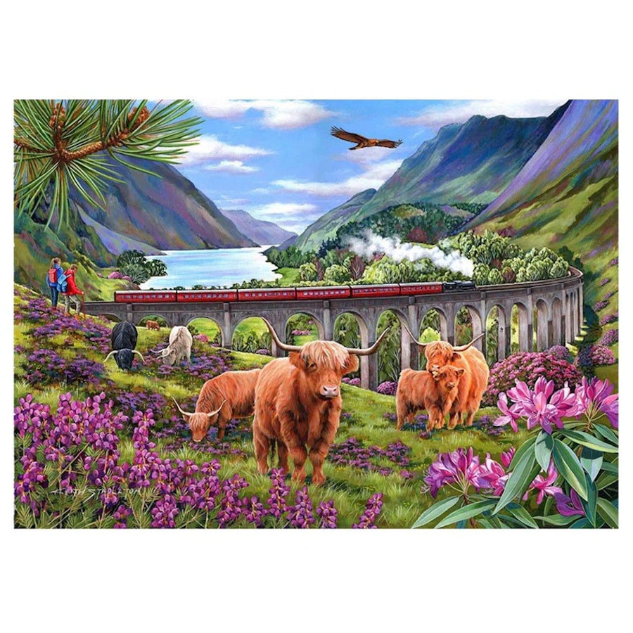 House of Puzzles BIG 500 Piece Puzzle - Glenfinnan Ladies