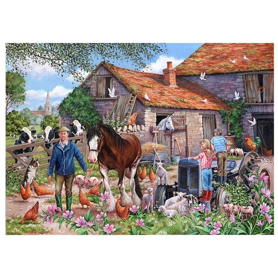House of Puzzles BIG 500 Piece Puzzle - MacDonald's Farm