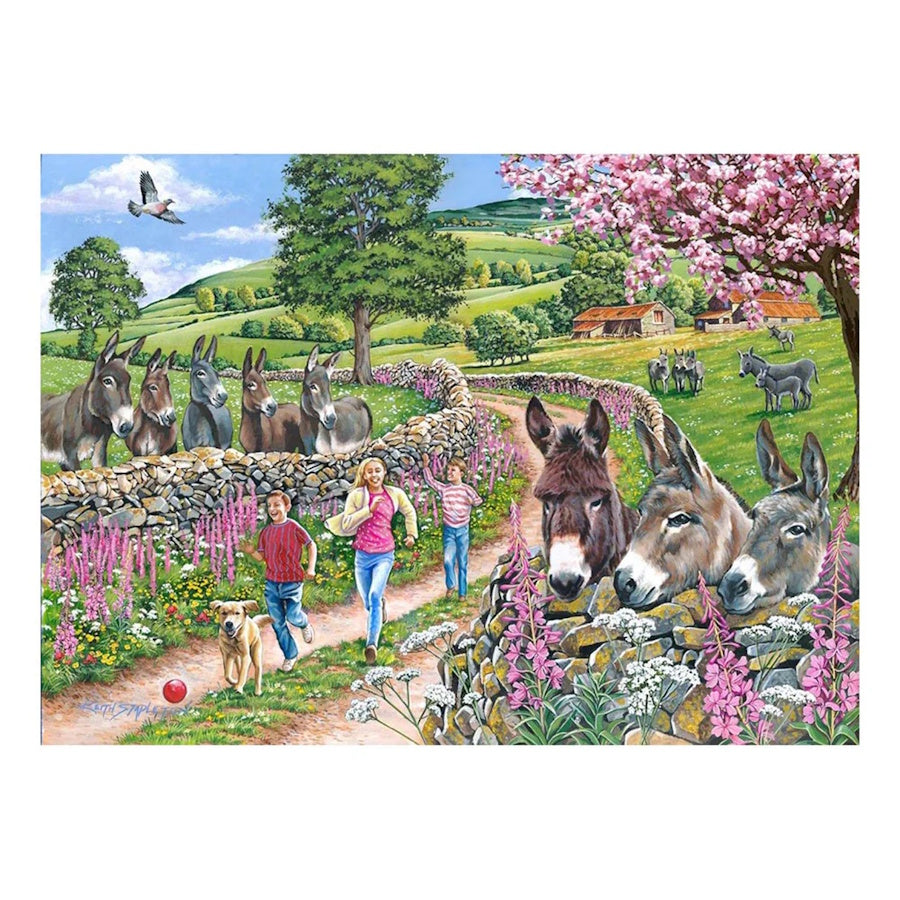 House of Puzzles BIG 500 Piece Puzzle - Mindy, Muffin & Mo