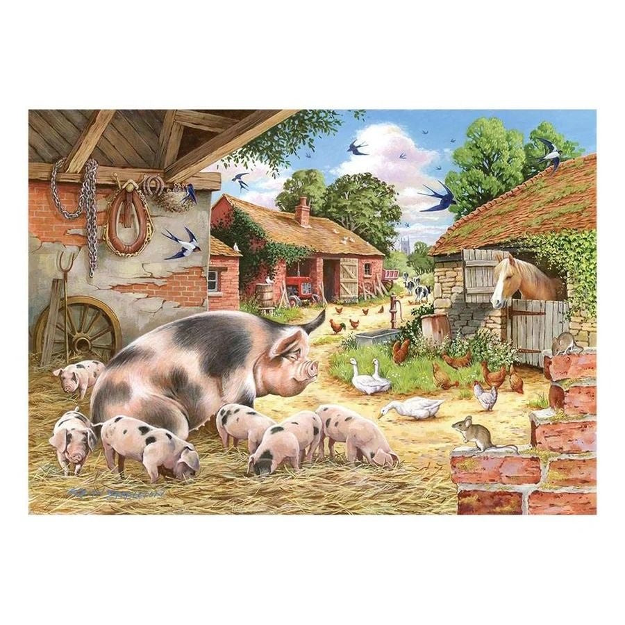 House of Puzzles BIG 500 Piece Puzzle - Poppy's Piglets