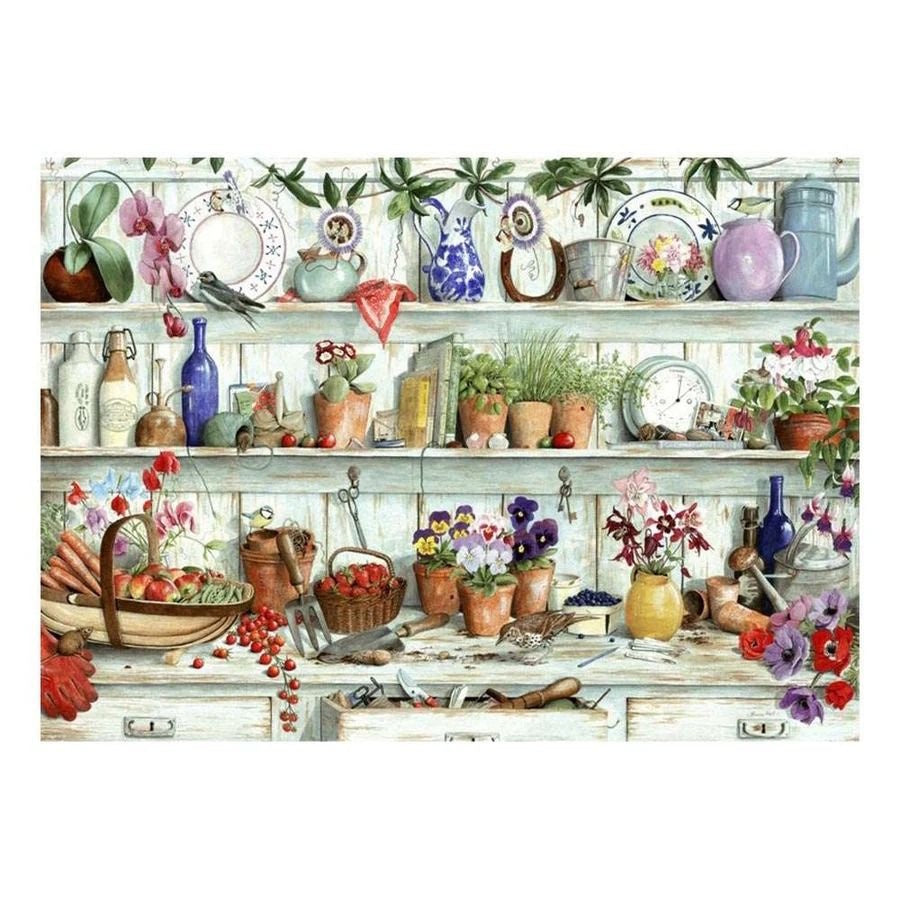 House of Puzzles BIG 500 Piece Puzzle - Posies & Produce