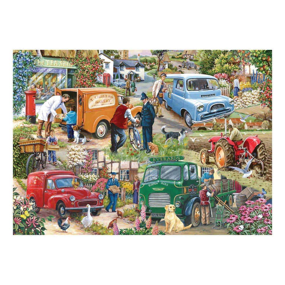 House of Puzzles BIG 500 Piece Puzzle - Whistle While You Work