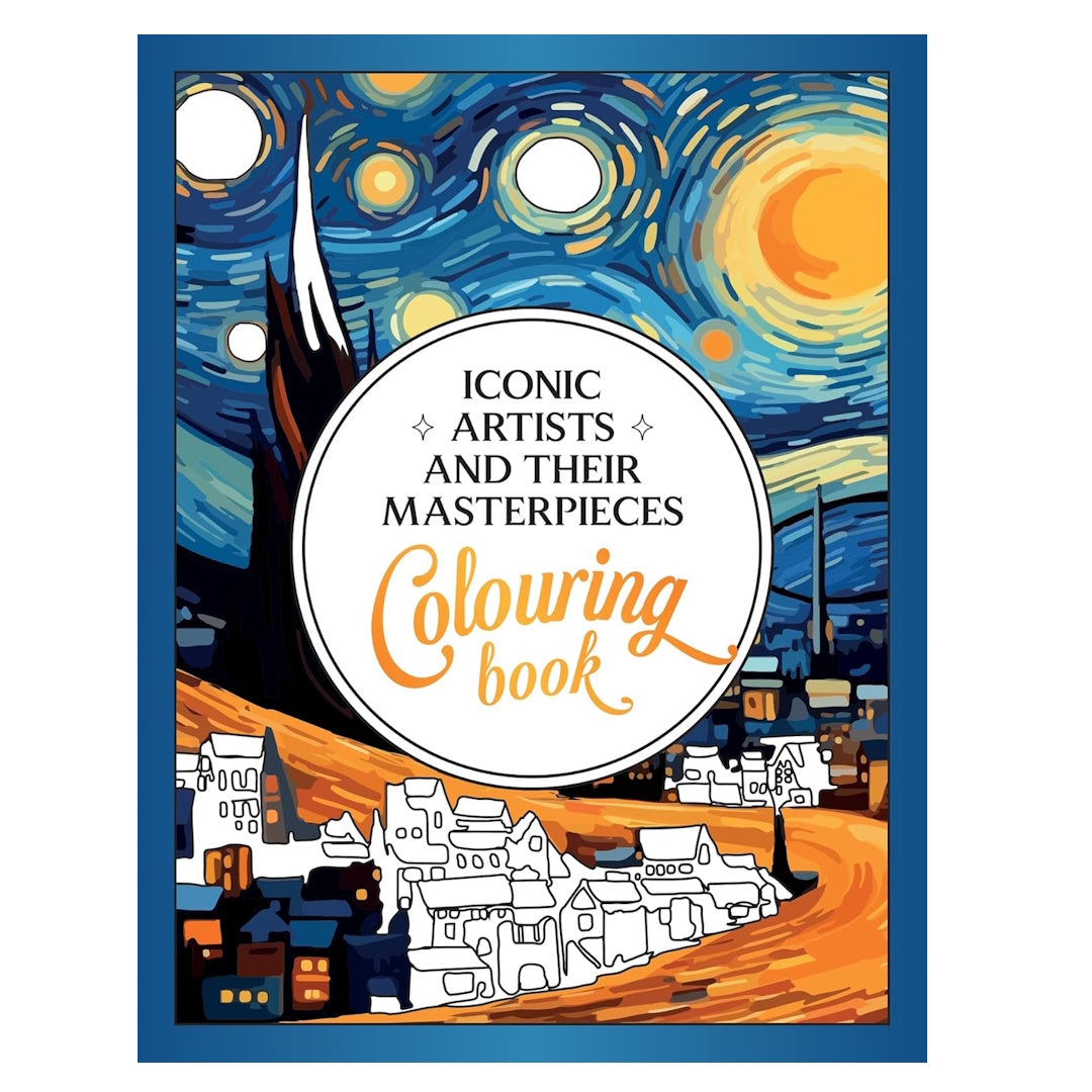Iconic Artists and their Masterpieces Colouring Book
