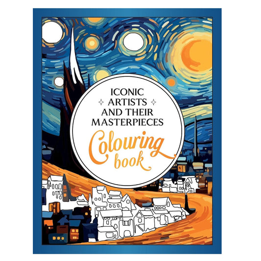 Iconic Artists and their Masterpieces Colouring Book