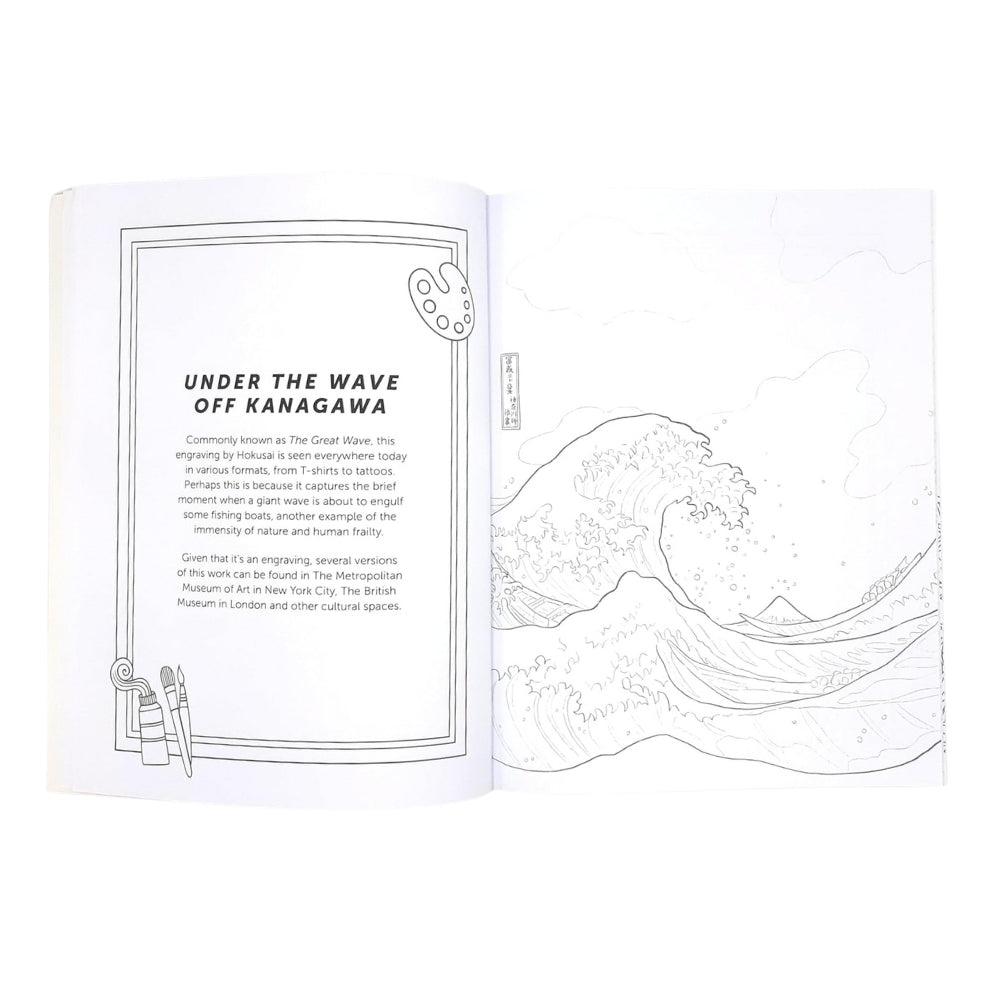 Iconic Artists and their Masterpieces Colouring Book