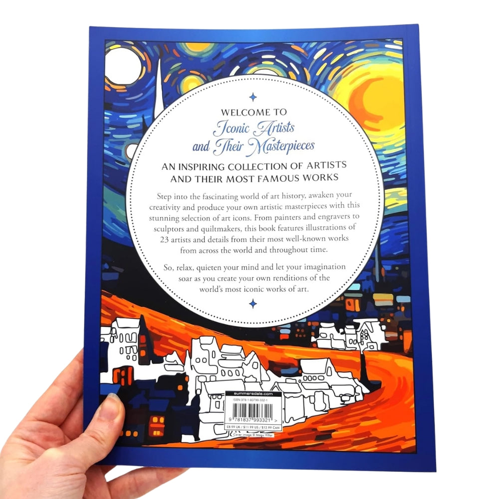 Iconic Artists and their Masterpieces Colouring Book