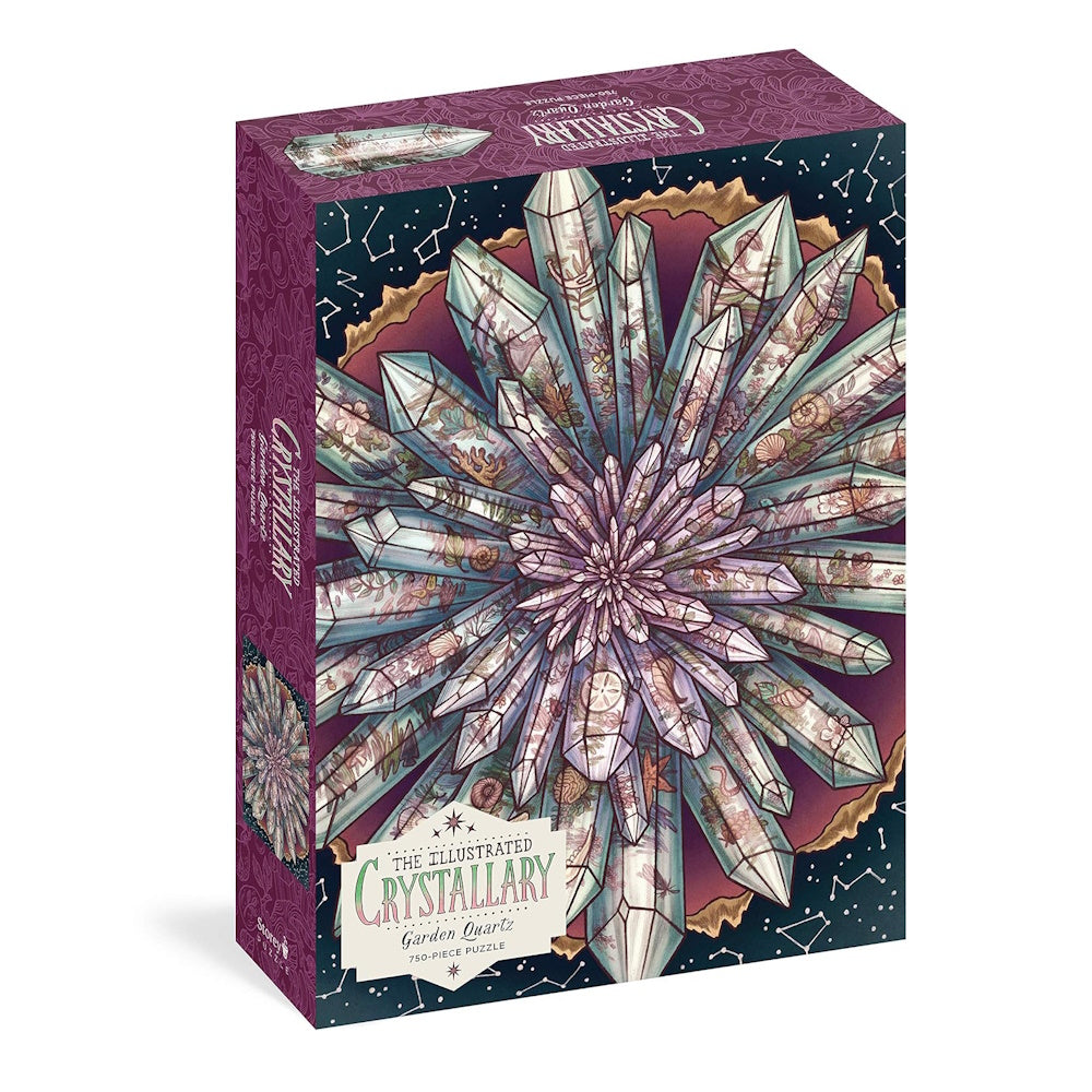 The Illustrated Crystallary 750 Piece Puzzle - Garden Quartz