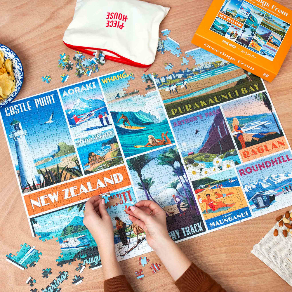 PieceHouse 1000 Piece Puzzle - Greetings From