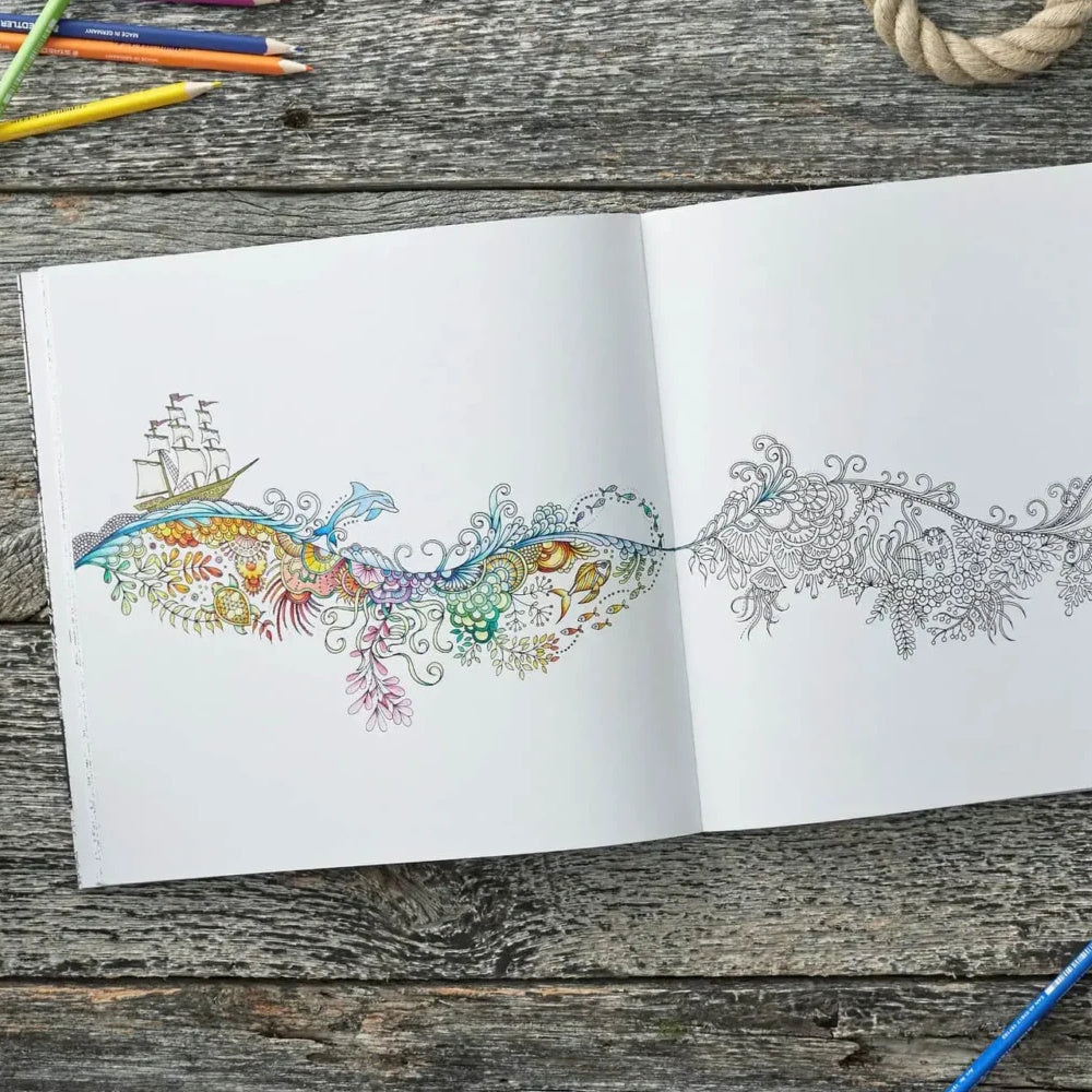 Lost Ocean An Inky Adventure & Colouring Book