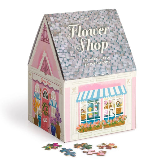 Joy Laforme Flower Shop 500 Piece House Puzzle (Damaged Box)