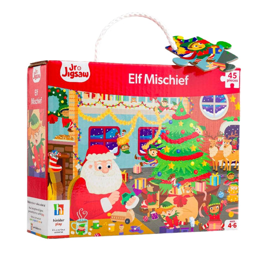Jr Jigsaw 45 Piece Jigsaw Puzzle - Elf Mischief