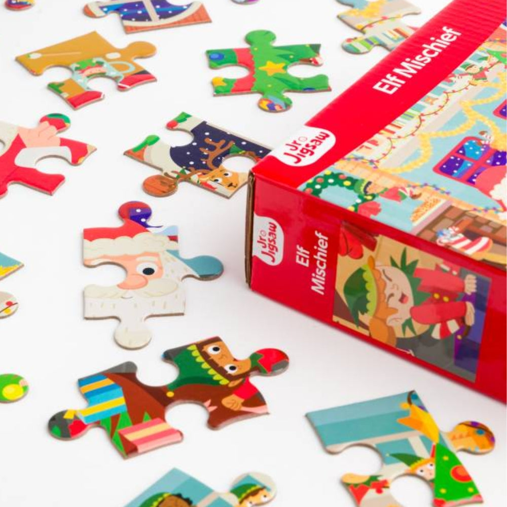 Jr Jigsaw 45 Piece Jigsaw Puzzle - Elf Mischief