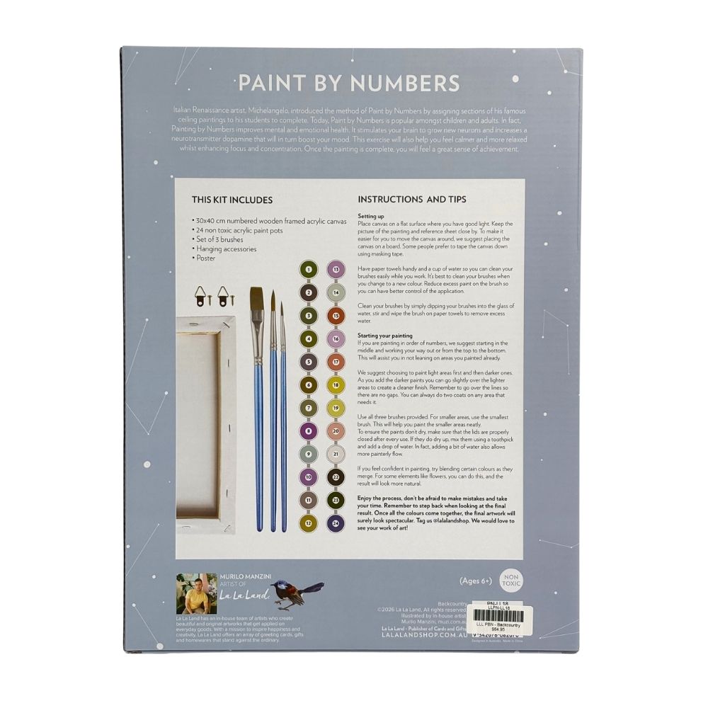 La La Land Backcountry By Numbers Kit