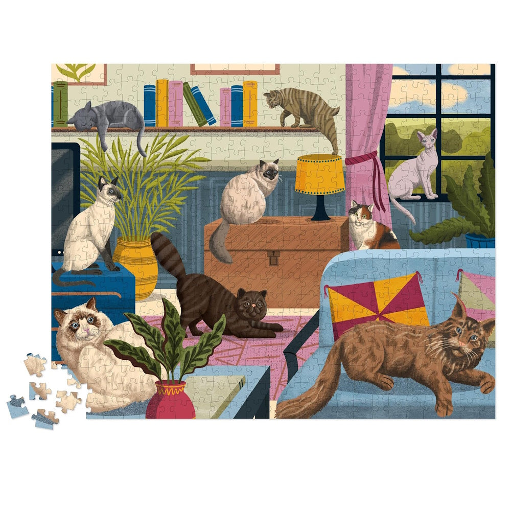 For the Love of Cats 500 Piece Puzzle