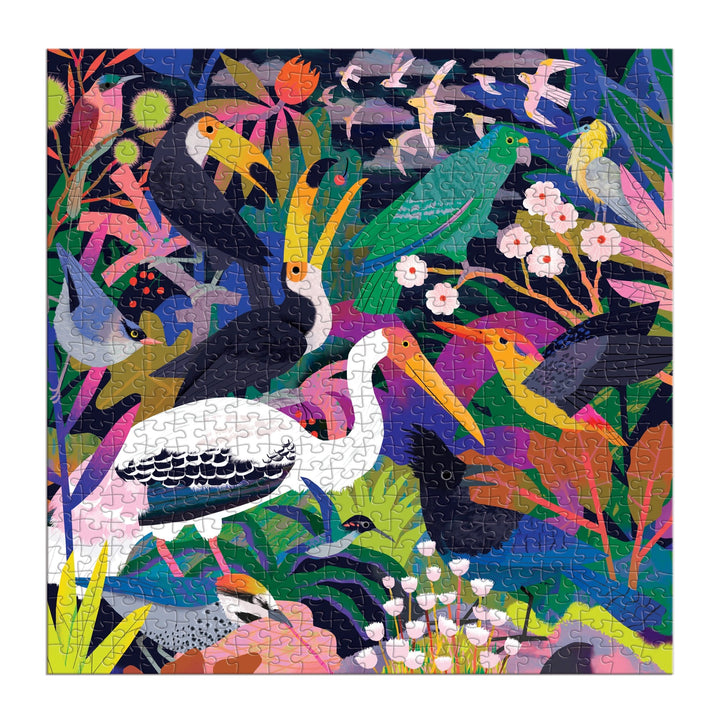 Birds Illuminated 500 Piece Glow in the Dark Family Puzzle