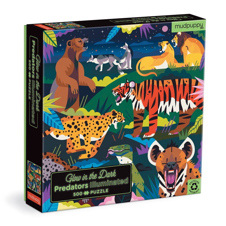 Predators Illuminated 500 Piece Glow in the Dark Family Puzzle