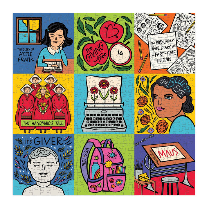 I Read Banned Books 500 Piece Family Puzzle