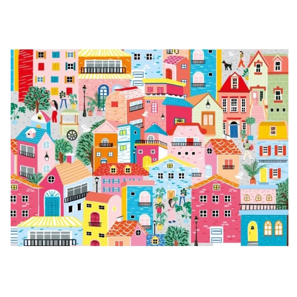 Magnolia 1000 Piece Puzzle - Colourful Houses