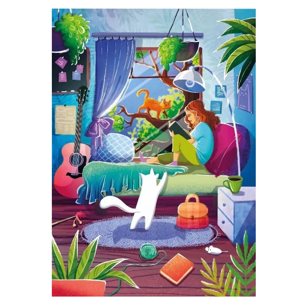 Magnolia 1000 Piece Puzzle - Girl & Cats