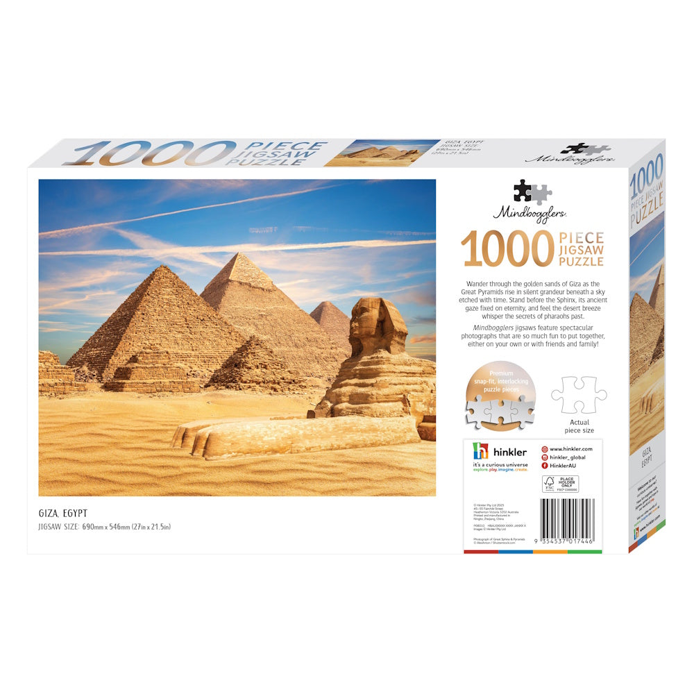 Mindbogglers 1000 Piece Puzzle - Giza, Egypt