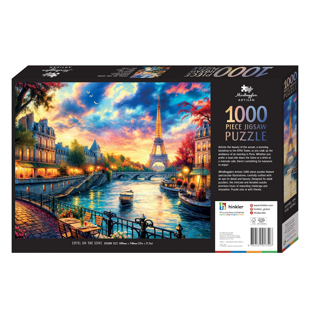Mindbogglers Artisan 1000 Piece Puzzle - Eiffel on the Seine