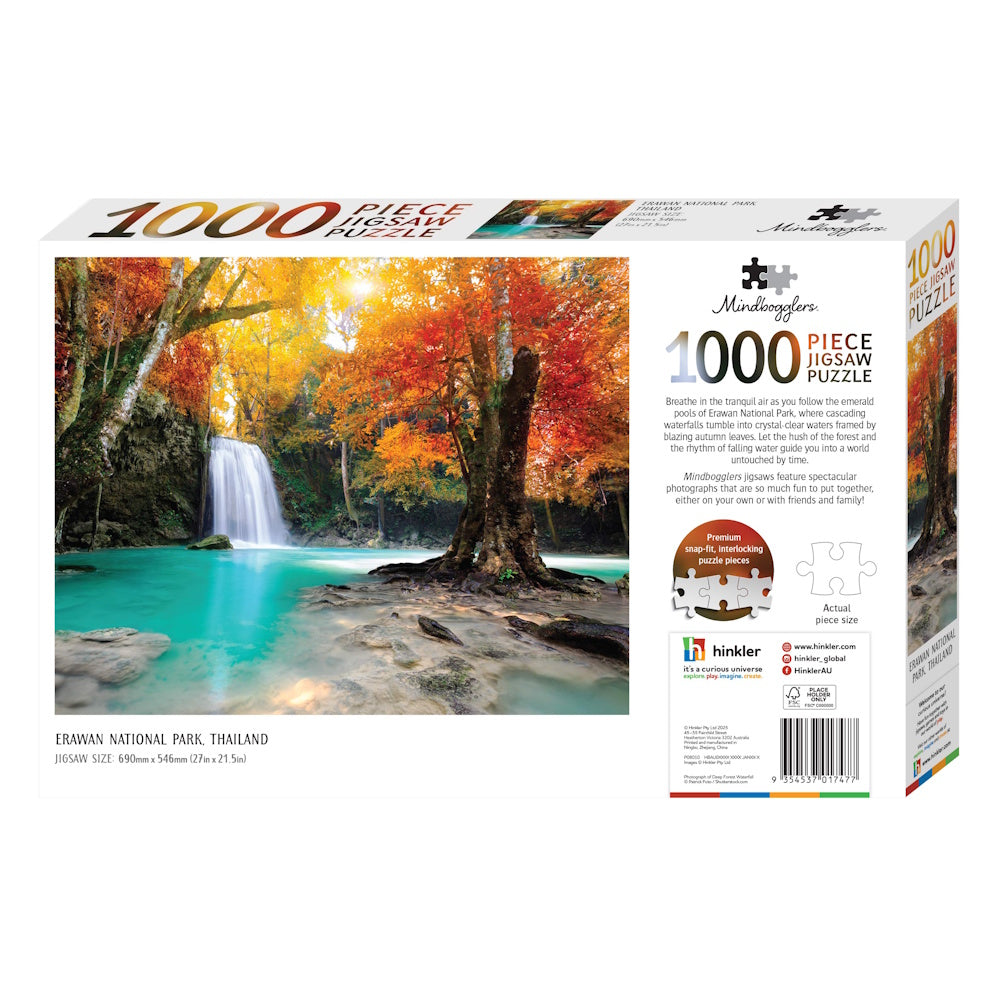 Mindbogglers 1000 Piece Puzzle - Erawan National Park, Thailand