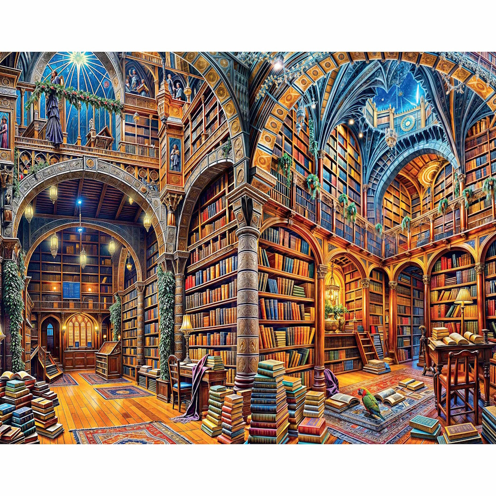Mindbogglers Artisan 1000 Piece Puzzle - Magician's Library