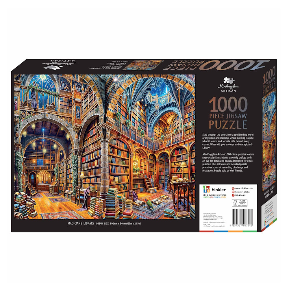 Mindbogglers Artisan 1000 Piece Puzzle - Magician's Library