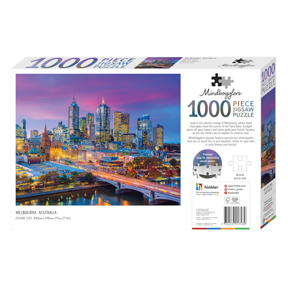 Mindbogglers 1000 Piece Puzzle - Melbourne, Australia