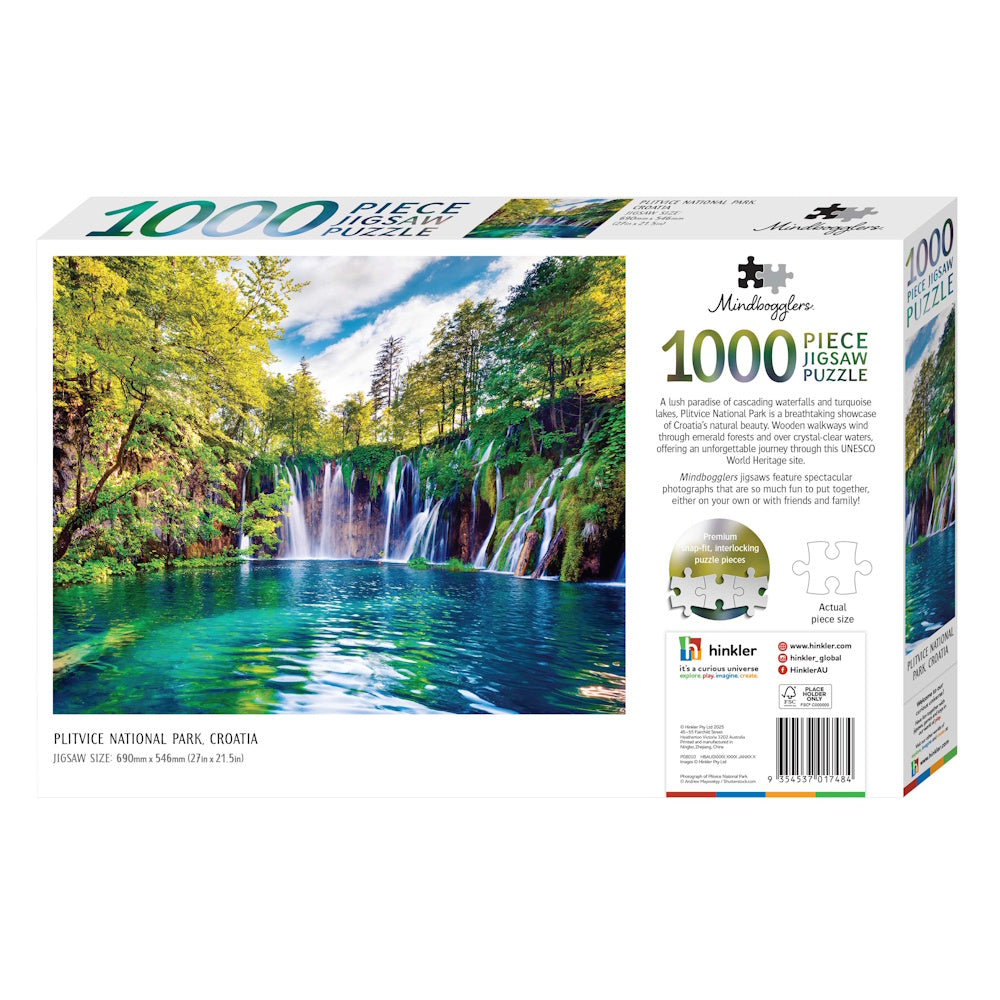 Mindbogglers 1000 Piece Puzzle - Plitvice National Park, Croatia