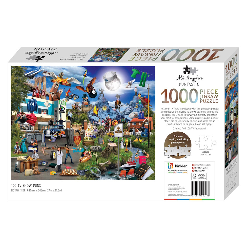 Mindbogglers 1000 Piece Puzzle - Puntastic TV Shows