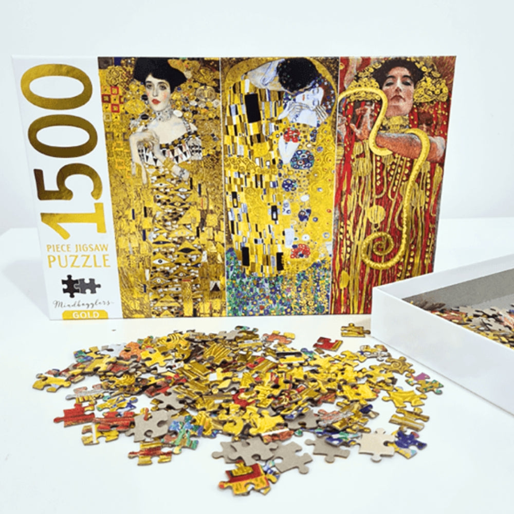 Mindbogglers Gold 1500 Piece Puzzle - Klimt Collection