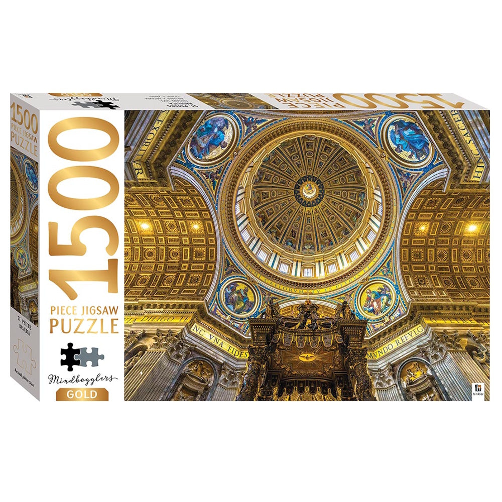 Mindbogglers Gold 1500 Piece Puzzle - St Peter's Basilica