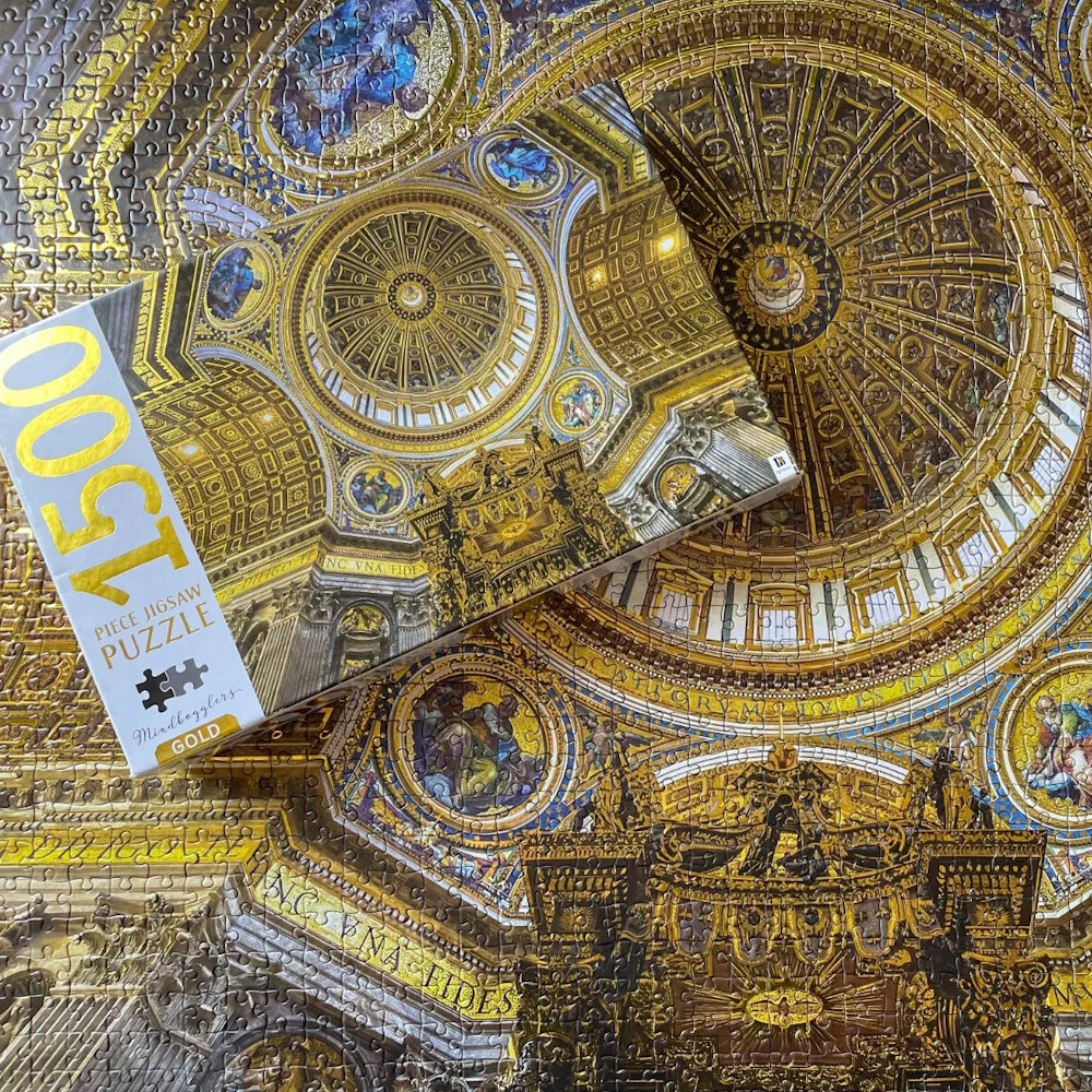 Mindbogglers Gold 1500 Piece Puzzle - St Peter's Basilica
