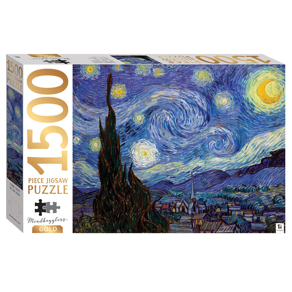 Mindbogglers Gold 1500 Piece Puzzle - Starry Night