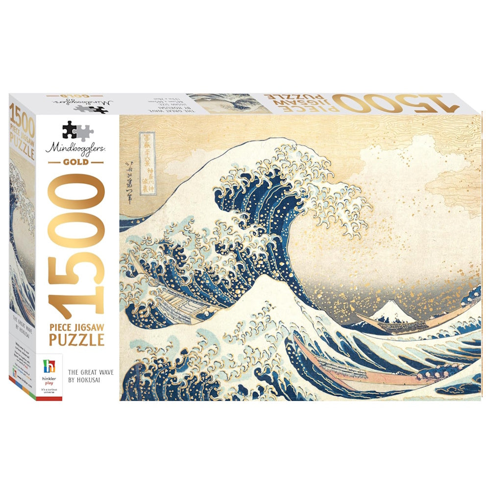 Mindbogglers Gold 1500 Piece Puzzle - The Great Wave