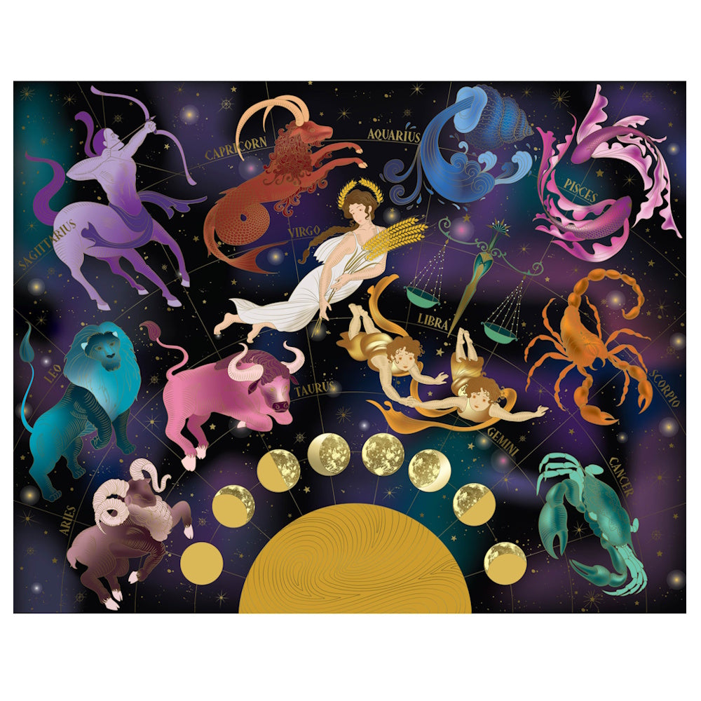 Mindbogglers Gold 1500 Piece Puzzle - Zodiac Signs