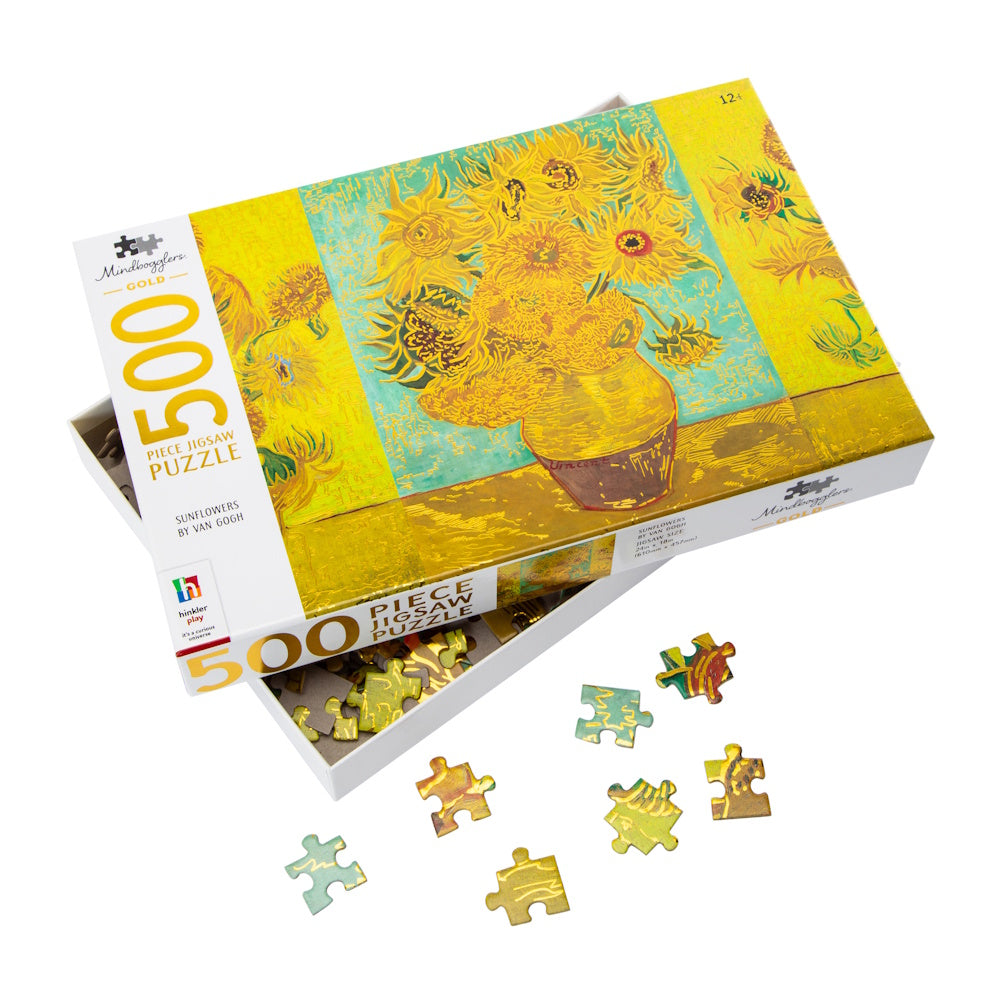 Mindbogglers Gold 500 Piece Puzzle - Sunflowers