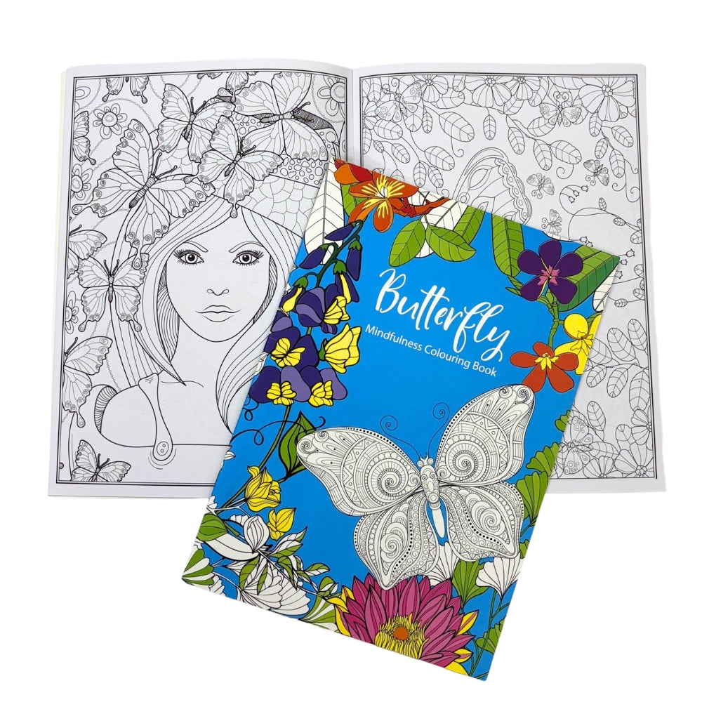 Mindfulness Colouring Book - Birds or Butterflies