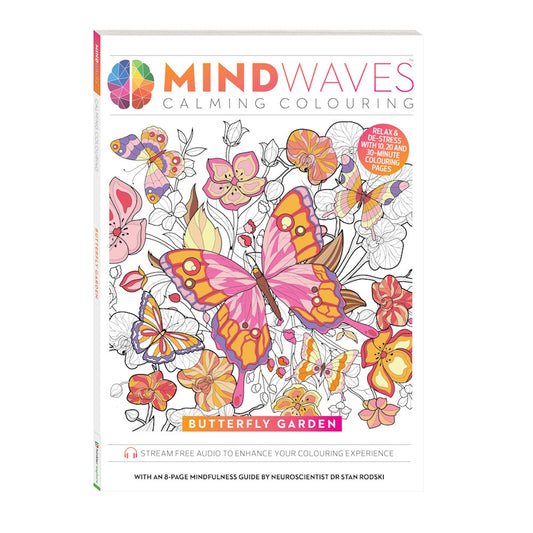 Mindwaves Calming Colouring Book - Butterfly Garden