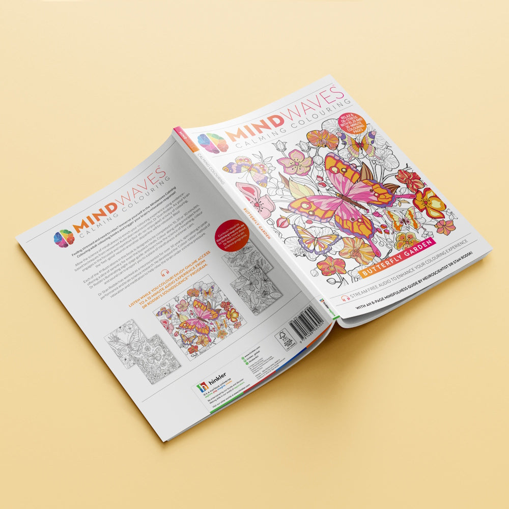 Mindwaves Calming Colouring Book - Butterfly Garden