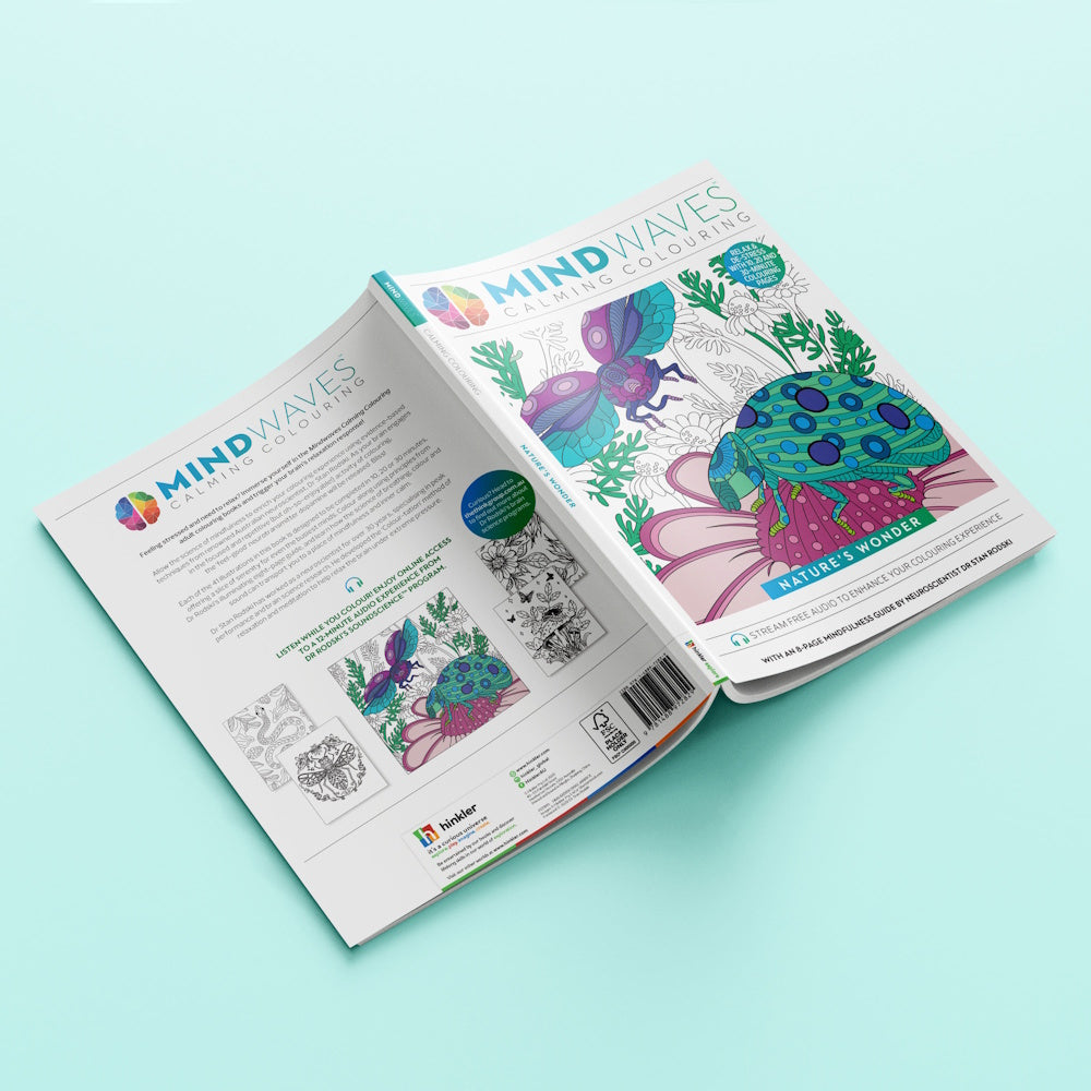 Mindwaves Calming Colouring Book - Nature's Wonder