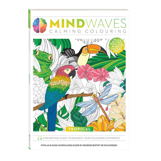 Mindwaves Calming Colouring Book - Tropical