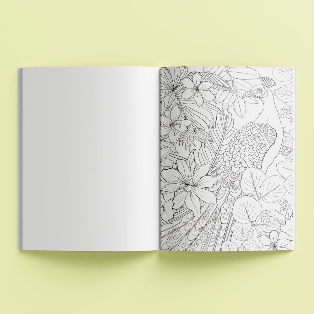 Mindwaves Calming Colouring Book - Tropical